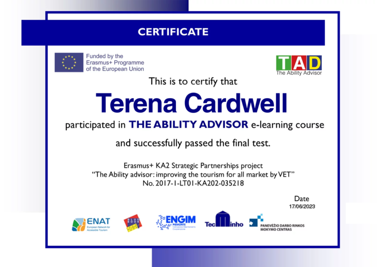 TAD Certificate